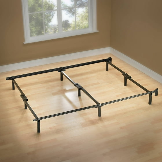 Spa Sensations 7" Low Profile Adjustable Steel Bed Frame, Easy No Tools Assembly, Multiple Sizes