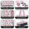 thumbnail image 3 of Teacher Tote Bag,Pioneer Flower Floral Print Pattern Teacher Utility Tote Bag,Large Work Tote Bags for Women with Multiple Pockets,Top Zipper Closure,13.8x10.6x6.7 Inch, 3 of 5