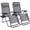 Gray, variant on Simenmax Zero Gravity Chairs, Set of 2 Portable Recliner Beach Camping Patio Outdoor Folding Lounge Chair,Black
