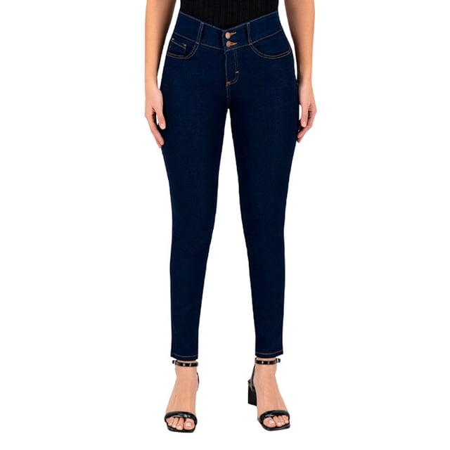 Pantalón Skinny Britos Jeans Corazón Mujer Azul 024790