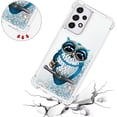 thumbnail image 4 of Case for Galaxy A26 5G,Flowing Bling Liquid Hearts Sparkle Moving Glitter Quicksand Waterfall Anti-Fall Protective Girls Women Phone Case for Samsung Galaxy A26 5G (Owl), 4 of 13