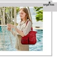 thumbnail image 3 of Angelkiss Purses Handbags for Women PU Tote Satchel Bags for Women Pockets Shoulder Bag, 3 of 5