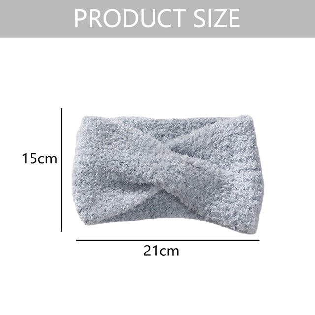 Lot de 2 Bandeaux pour Femmes par Temps Froid, Bandeau Tricoté Croisé, Cache-Oreilles d'Hiver, Bandeaux pour Cheveux. l'Image Affiche un Bandeau Tricoté Gris Pâle avec un Motif de Croix à l'Avant, Mesurant 21 cm de Large et 15 cm de Haut. Fabriqués en Tricot, Ces Bandeaux Sont Doux, Extensibles et Légers, Conçus pour les Adultes. Convient au Temps Froid et à Diverses occasions comme le Nouvel An, l'Action de Grâce Ou l'Usage Quotidien. l'Ensemble Comprend des options Multicolores pour un Style Polyvalent.