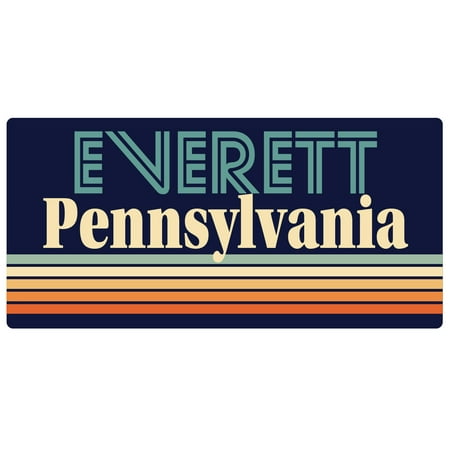 

Everett Pennsylvania 5 x 2.5-Inch Fridge Magnet Retro Design