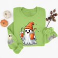 thumbnail image 6 of PNTUTB Women's Hoodless Sweatshirt Long Sleeve Crew Neck Pullover Top Halloween Graphic Print Casual Comfort Loose Trendy Sweatshirts, 6 of 7