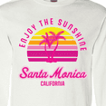 thumbnail image 4 of Inktastic Summer Enjoy the Sunshine Santa Monica California in Pink Long Sleeve T-Shirt, 4 of 5