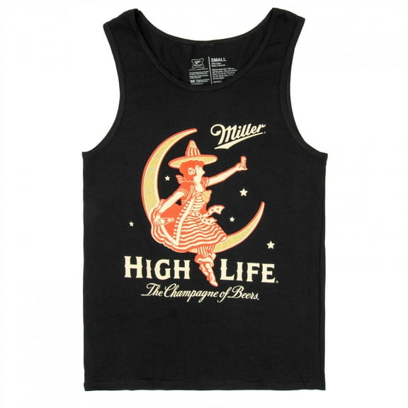 Miller High Life Girl in The Moon Tank Top-Small