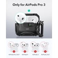 thumbnail image 2 of Funda para auriculares ESR AirPods Pro 3 2025 MagSafe Black, 2 of 9