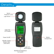 SMART SENSOR Mini Digital Lux Meter LCD Display Handheld Illuminometer Luminometer Photometer Luxmeter Light Meter 0-200000 Lux