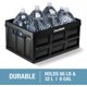 thumbnail image 5 of Contenedores de almacenamiento CleverMade, plegables, piedra, 32 litros, paquete de 3, 5 of 9