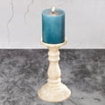 thumbnail image 2 of Creative Home Natural Champagne Marble Candle Holder Pillar Candle Stand, Beige Glossy Finish, 2 of 3