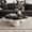 35 Inch-Black White-Petal, variant on YAORUTY 47 Inch Cloud Shaped Coffee Table for Living Room, Modern Irregular Coffee Table with 3 Ball Legs, Black Lacquered MDF Top, Child & Pet Friendly, Easy Assembly