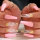 thumbnail image 1 of Uñas postizas con diseño brillante de Apuakthei, uñas postizas extra largas con diseño de bailarina, uñas postizas acrílicas súper largas, 24 unidades, 1 of 6