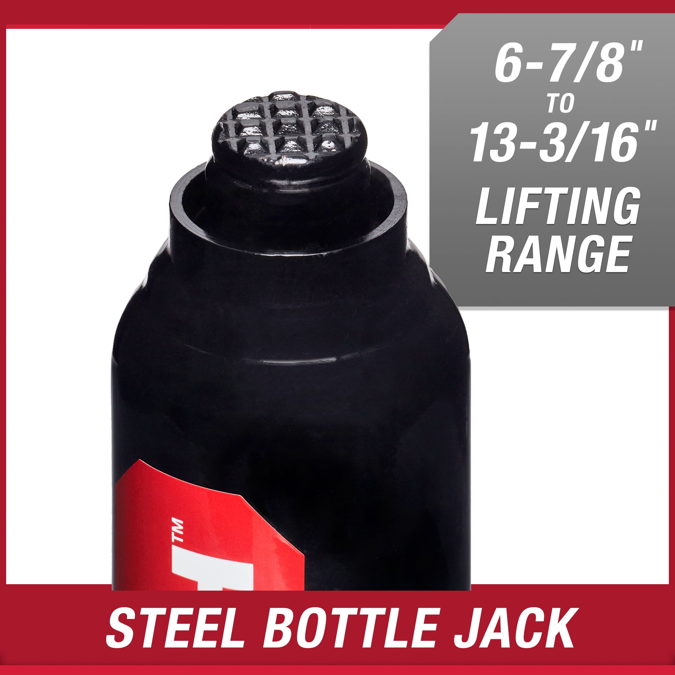 (2 pack) Hyper Tough T90203W Bottle Jack, 2 Ton Black