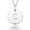 925 Sterling Silver, variant on Miabella 925 Sterling Silver or 18K Yellow Gold Over Silver Round Initial Pendant Necklace for Women 18 to 20 Inch Chain, Dainty Letter Necklace Made in Italy (C, sterling silver)