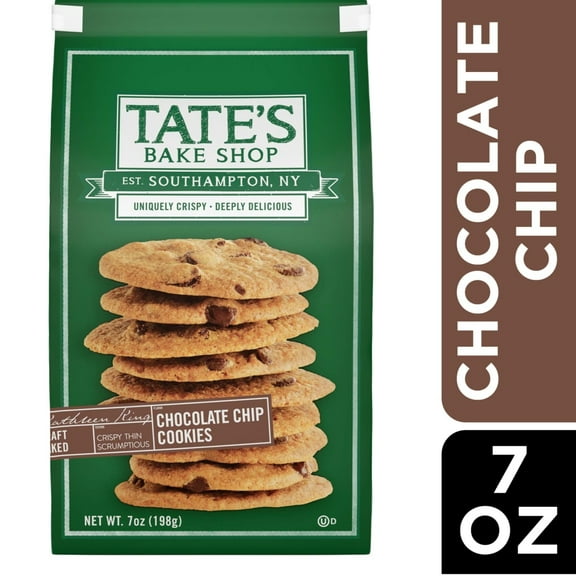 Pack of 2 Tate's Bake Shop Chocolate Chip Cookies, 7.0 oz (packaging may vary)