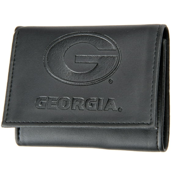 Men's Black Georgia Bulldogs Hybrid Tri-Fold Wallet