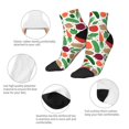 thumbnail image 5 of Pofeuu Vegetables Print 30cm Socks, Adult Running Hiking Socks for Youth and Adult, 5 of 7