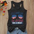 thumbnail image 2 of Tank Tops for Women It's A Good Day to Drink on A Boat Graphic Scoop Neck Sleeveless Shirt Summer Womens Tanks, 2 of 4