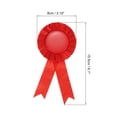 thumbnail image 2 of Unique Bargains Blank Award Ribbon, Rosette Ribbon Honorable Prize Recognition Ribbon, Red, 12Pack, 2 of 5