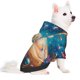 thumbnail image 2 of Fotbe Colorful Planet Universe Sudadera con Estampado para Perros Pequeños – Suéter con Capucha para Mascotas, Tela Suave de Forro Polar con Bolsillo-X-Large, 2 of 7