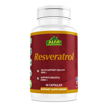 Resveratrol 500mg -  60 Capsules (Best Source Of Resveratrol)