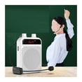 thumbnail image 5 of Wireless Megaphone Voice Amplifier Teacher Guide Microphone Speaker 5W Support Blue-tooth TF Card U Disk MP3 Player ,Easy to Operate, 5 of 6