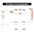 thumbnail image 4 of Lefu 20pcs PR0117 Plasma Electrode PD0114-10 Tips 1.0mm for Trafimet S75 Cuting Torch, 4 of 9