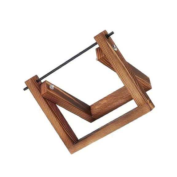 360 Degree Rotating Thread Spool Holder Desktop Yarn Organiser Holder Wooden Yarn Dispenser for Knitting Crochet Craft