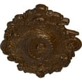 thumbnail image 3 of 30 1/2"W x 20"H x 1 1/2"P Strasbourg Ceiling Medallion, Hand-Painted Root Beer Crackle, 3 of 4