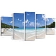 thumbnail image 2 of Panorama de l'Le des Seychelles Bleues - Grande Impression sur Toile, 2 of 3