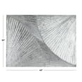 thumbnail image 3 of DecMode Silver Wood Carved Radial Geometric Wall Decor, 3 of 7