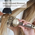 thumbnail image 6 of ACDANC Round Hair Brush, Nano Thermal Ceramic & Ionic Tech, 2.1 Inch Barrel with Boar Bristles for Enhanced Texture, Golden, Hair Drying, Styling, Curling And Shine + 4 Free Clips, 6 of 7