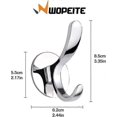 thumbnail image 4 of unique Adhesive Towel Hooks For Robe Bath Stick On Hooks Towel Holders Coat Hooks Stainless Steel Door Hooks For Bathroom Kitchen No Drill 2 Pack Silv, 4 of 4