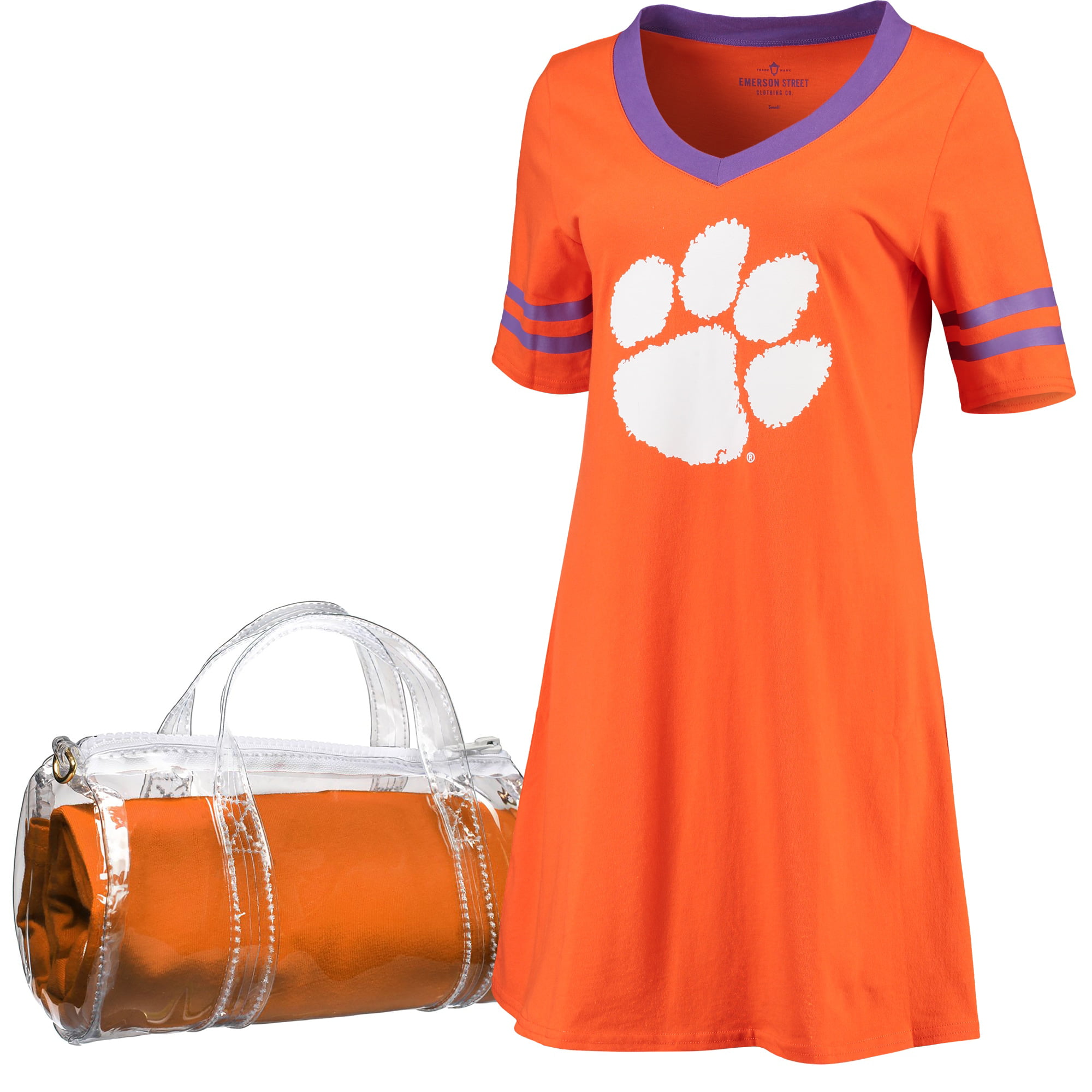 NCAA Clemson Tigers Adult Collapsible 3-in-1 Trash Can Orange
