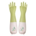 thumbnail image 5 of Djunllk Waterproof Rubber Gloves - Non-Slip Household Dishwashing Gloves, Reusable Long Sleeves Cleaning Gloves Drip-Catch Cuff Kitchen Gloves, 5 of 6