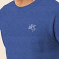 thumbnail image 5 of Dalix UFO Embroidered Fleece Crewneck Long Sleeve Sweatshirt Mens in Heather True Royal L Large, 5 of 5