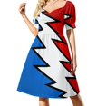 thumbnail image 1 of Robe Sans Manches Uncle Sam Dead Bolt Robe de Soirée Femme Robes de Soirée Robe d'Anniversaire pour Femmes Mode Femme, 1 of 5
