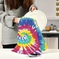 thumbnail image 6 of GZHJMY Tie Dye Art Abstract Kitchen Towel, Dish Towels Quick Drying Tea Towels Absorbent Hand Towels for Kitchen Sink Dinner Table 28 x 18 Inches, Set of 6, 6 of 7