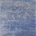 thumbnail image 1 of Ahgly Company Machine Washable Indoor Square Industrial Modern Azure Blue Area Rugs, 8' Square, 1 of 7
