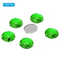 thumbnail image 3 of Uxcell 20mm Flat Back Round Acrylic Rhinestones, 200 Pack Plastic Circle Gems for Jewelry Making Costume, Green, 3 of 6
