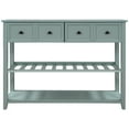 thumbnail image 5 of Sofa Console Table with Two Shelves and Drawers, Classic Entry Tables with Open Shelf, Entryway/Hallway Table for Living Room, 5 of 7