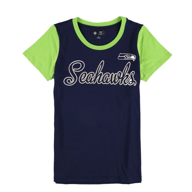 NFL Womens Seattle Seahawks Fitted Logo Graphic T-Shirt sse M