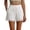 White, variant on HOWPAY Baggy Shorts for Women Elastic High Waisted Loose Fit Pull on Bottoms Solid Color Comfy Summer Athletic Workout Beach Vacation Clothes White L