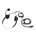 thumbnail image 1 of Auriculares binaurales con conector dual de 3,5 mm, volumen ajustable, con cable y micrófono para PC y negocios., 1 of 14