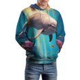 thumbnail image 5 of Underwater Dolphin Adventure 3d Sweatshirts Hoodie Fashion Casual Personality Men's Women Street Hoodie Pullovers Long Sleeve Comfortable Top, 5 of 6