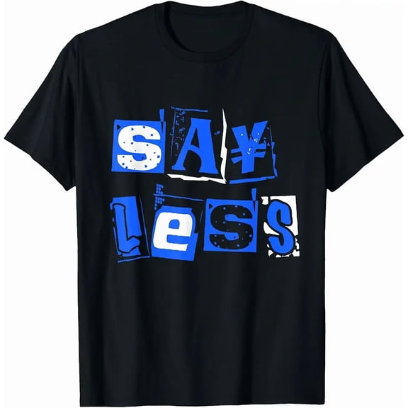 Men's Urban Streetwear Say Less Graphic T-Shirt