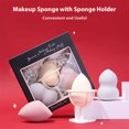 thumbnail image 4 of 3pcs Makeup Sponge Beauty Egg Storage Rack Set Beauty Blender Sponge Makeup Blenders with Sponge Holder for Powder Cream Makeup Tool, 4 of 7