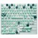 thumbnail image 1 of PBT KeyCaps Conjunto 131 Teclas para 60 65 75 Teclado 100 Por Ciento () Verde, 1 of 9