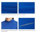 thumbnail image 5 of Baleaf Women's Fleece Thermal Mock Neck Long Sleeve Running Shirt Workout Tops Blue Size M, 5 of 8